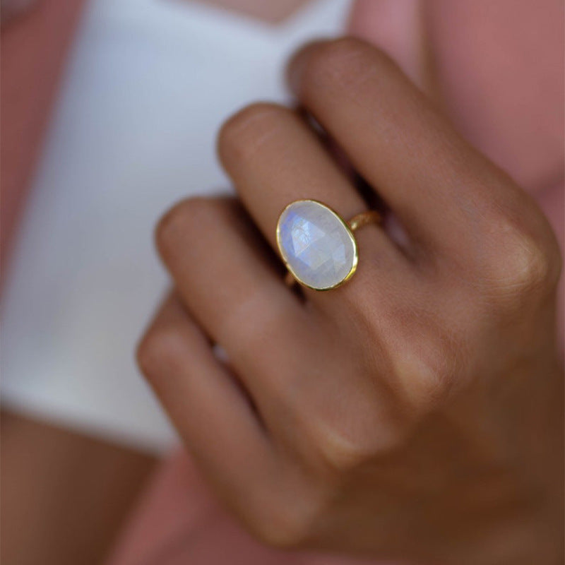 Fashion Inlaid Opal Ring | Buy Rings For Women