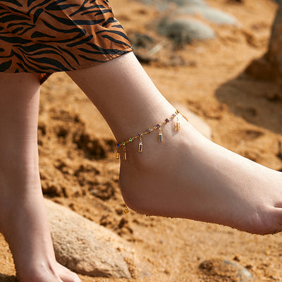 Vintage Gold Plated Ankle Chain | Shop Women's Gold Anklets Online