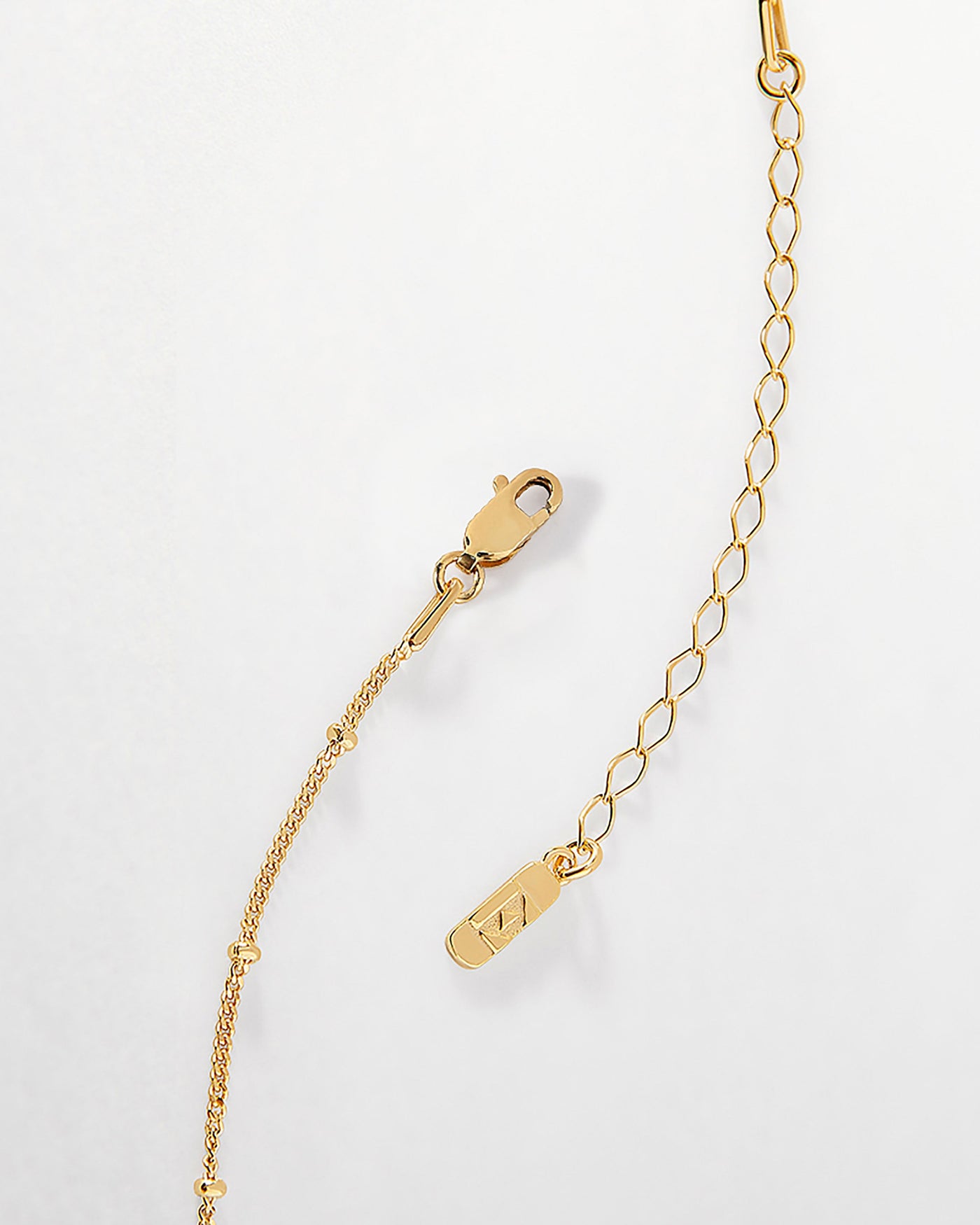 Gold Double Initial Pendant Necklace