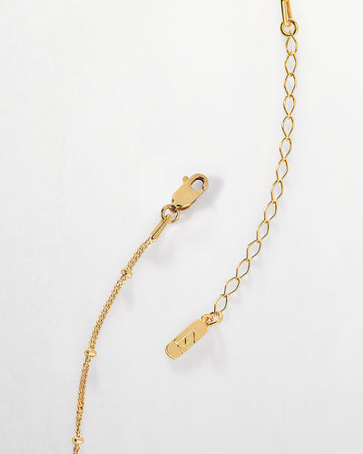 Gold Double Initial Pendant Necklace