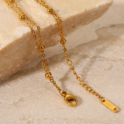 Exquisite 18K Gold Bead Bracelet | Bracelet for Women