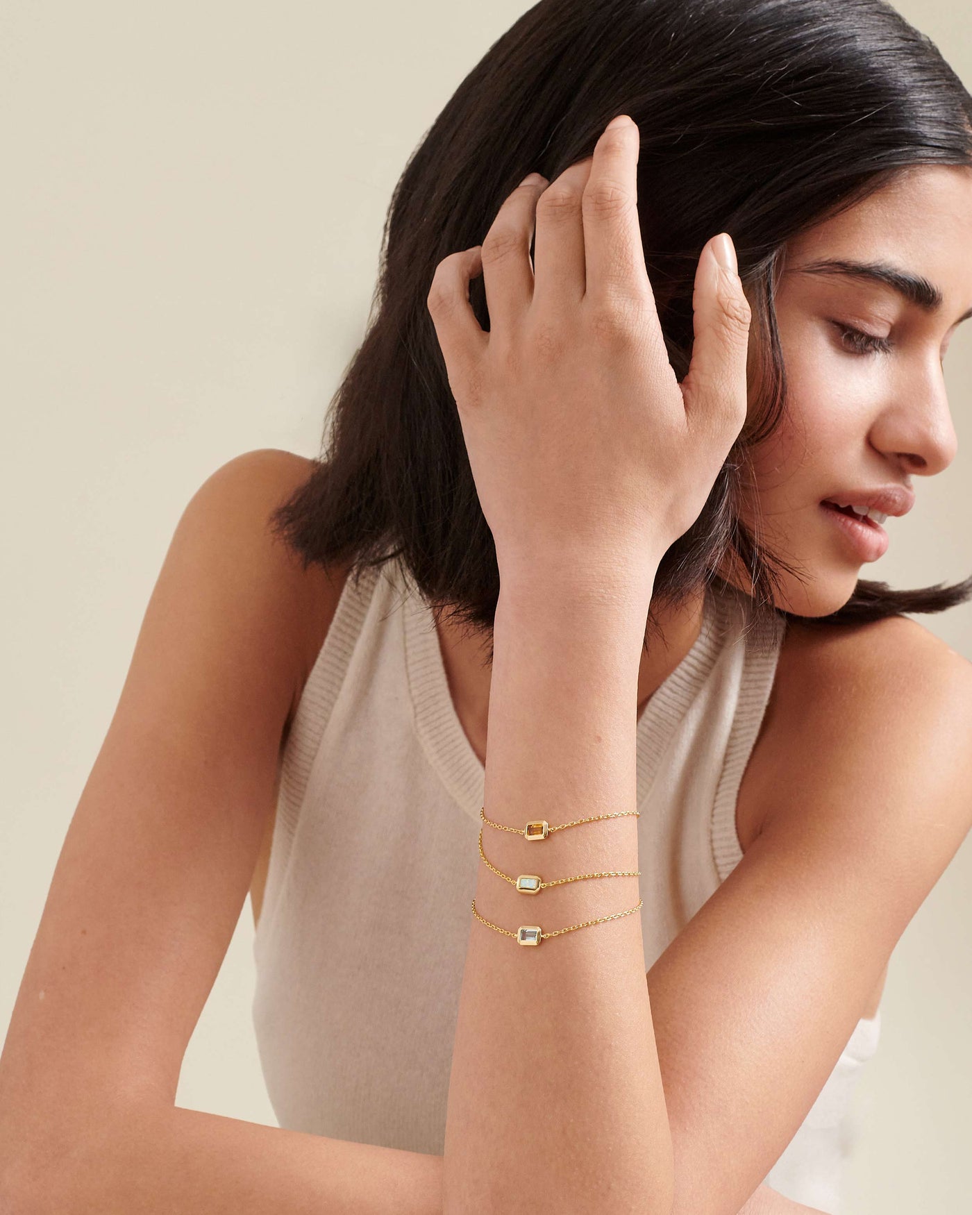 November Birthstone Bracelet with Deco Citrine