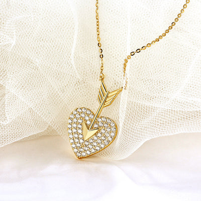 Sterling Silver Diamond Necklace | Silver Diamond Pendant