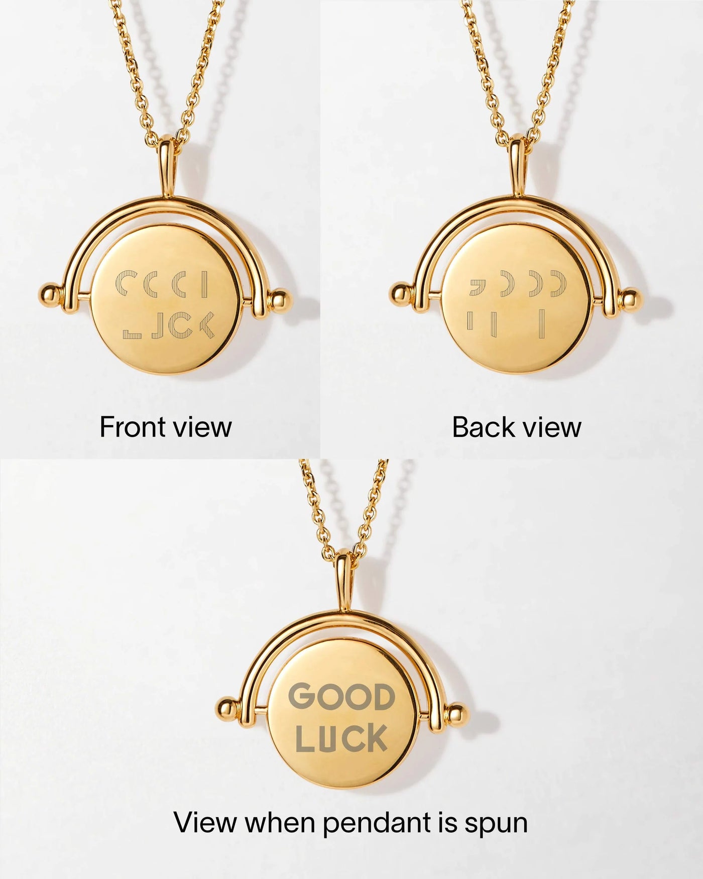 Secret Message Twirl Necklace