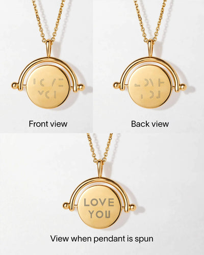 Secret Message Twirl Necklace