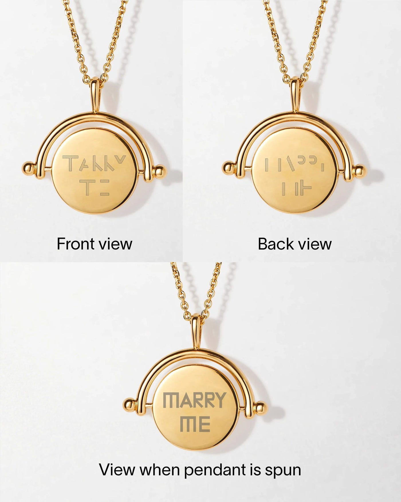 Secret Message Twirl Necklace