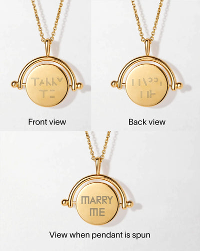 Secret Message Twirl Necklace