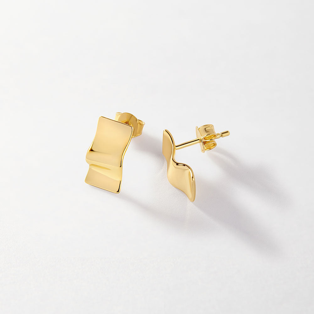 Ocean-Inspired Wave Earrings