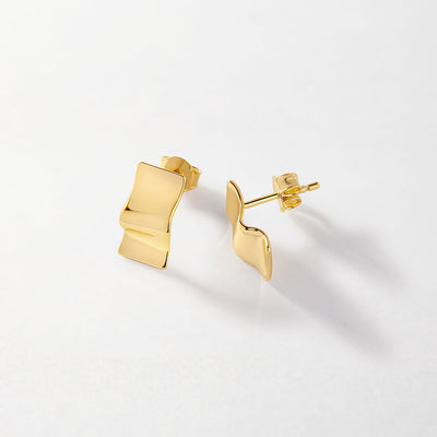 Ocean-Inspired Wave Earrings