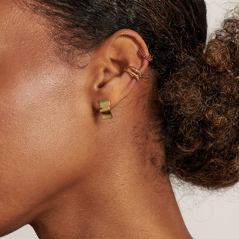 Ocean-Inspired Wave Earrings