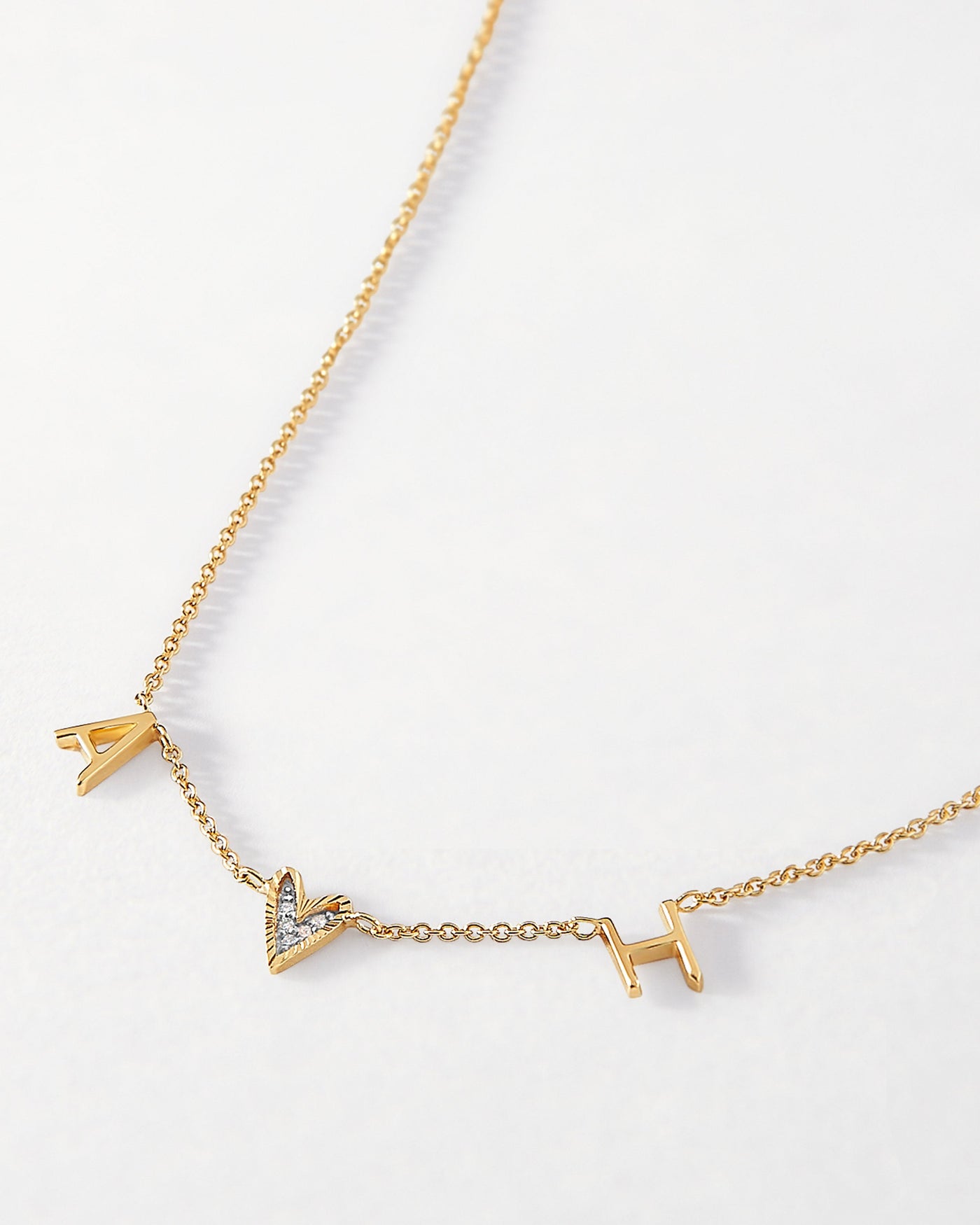 Heart-Shaped Diamond Pendant Necklace